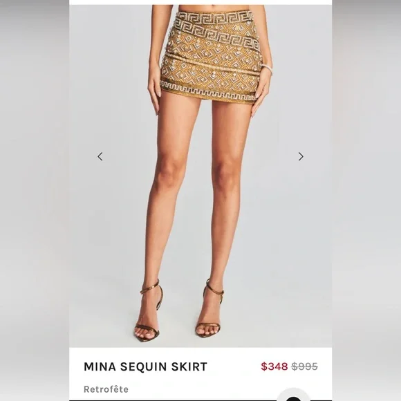 Retrofete Kala Sequin Top & Mina Sequin Skirt - Picture 11 of 13